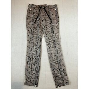 Pam & Gela | Snakeskin Track Pants Brown Snakeprint | Women's Medium
